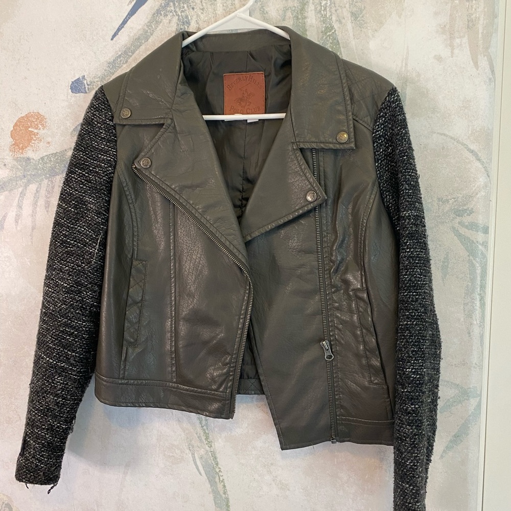 XS Beverley Hills Polo Club leather jacket